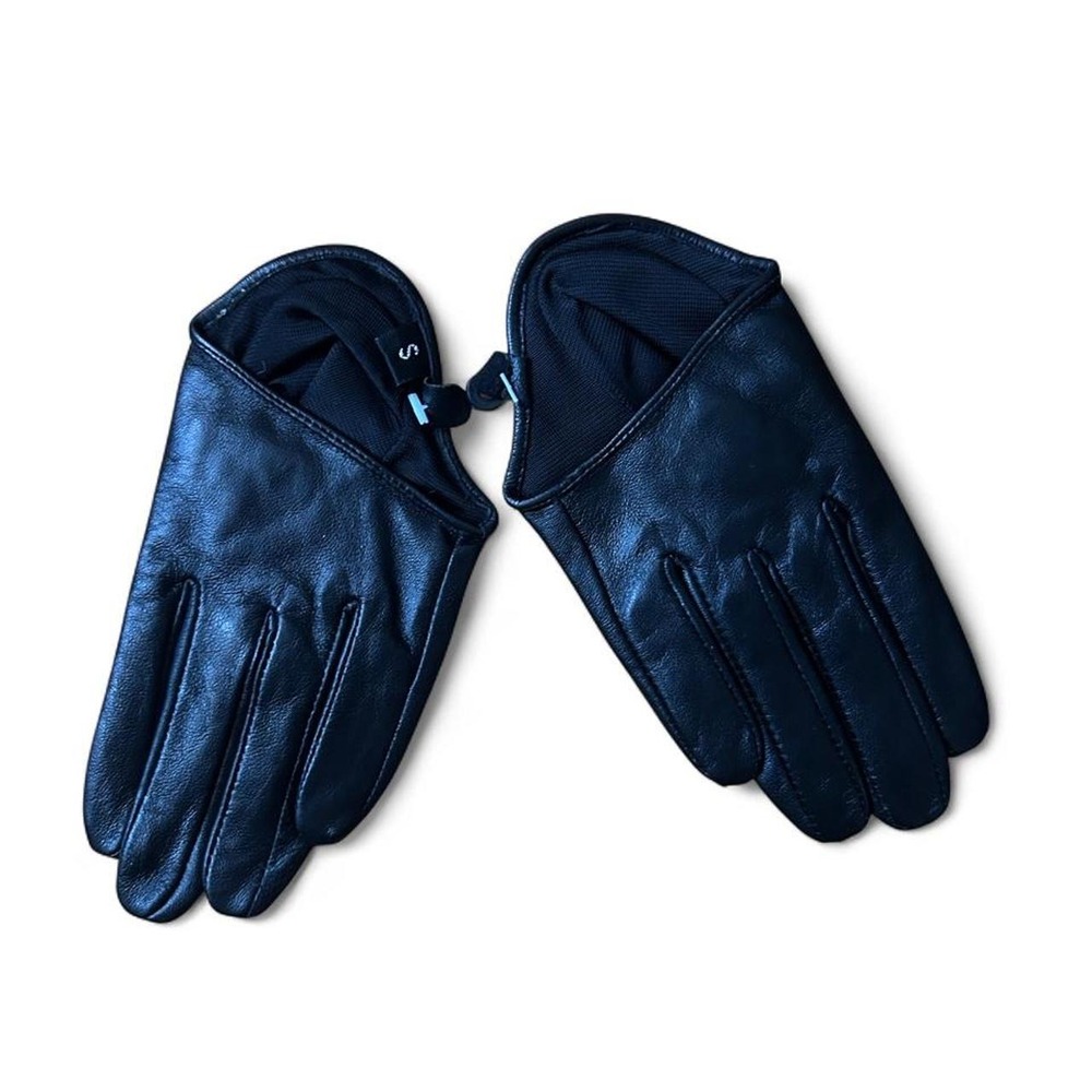 Driving Gloves Black Womens Minimalist Faux Leather Quiet Luxury Femme Fatale SM